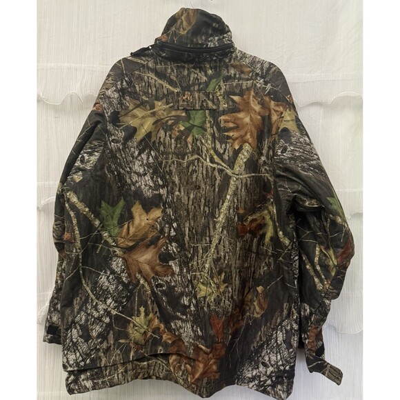 Bill Mass Mossy Oak Break Up Camo Jacket Coat XL Quilted Hunting Streetwear - Picture 2 of 10